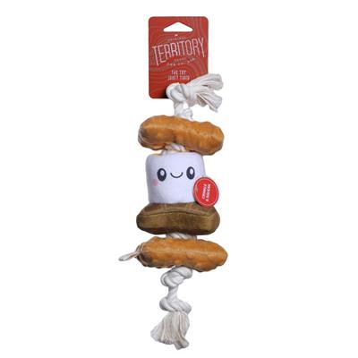 S'mores Squeaker Tug Dog Toy